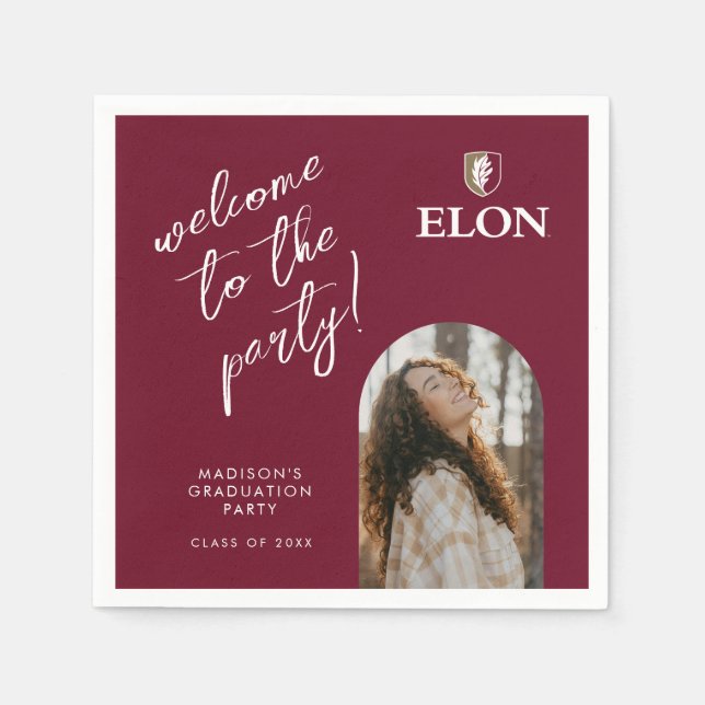 Serviette En Papier Elon | Diplômé 20XX (Devant)