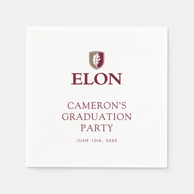 Serviette En Papier Elon Graduation (Devant)