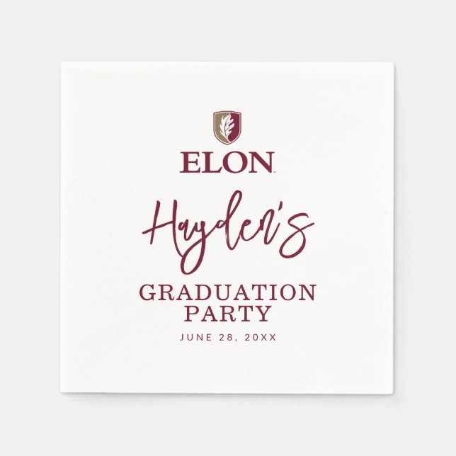 Serviette En Papier Elon Graduation (Devant)