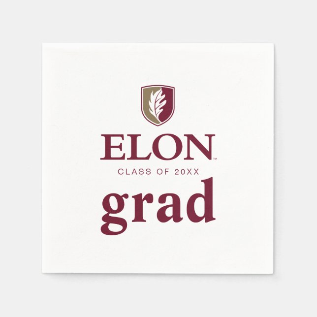 Serviette En Papier Elon Graduation (Devant)
