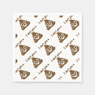 Serviette En Papier Emoji donnent un Poo
