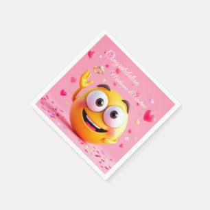 Serviette En Papier Emoji engagé
