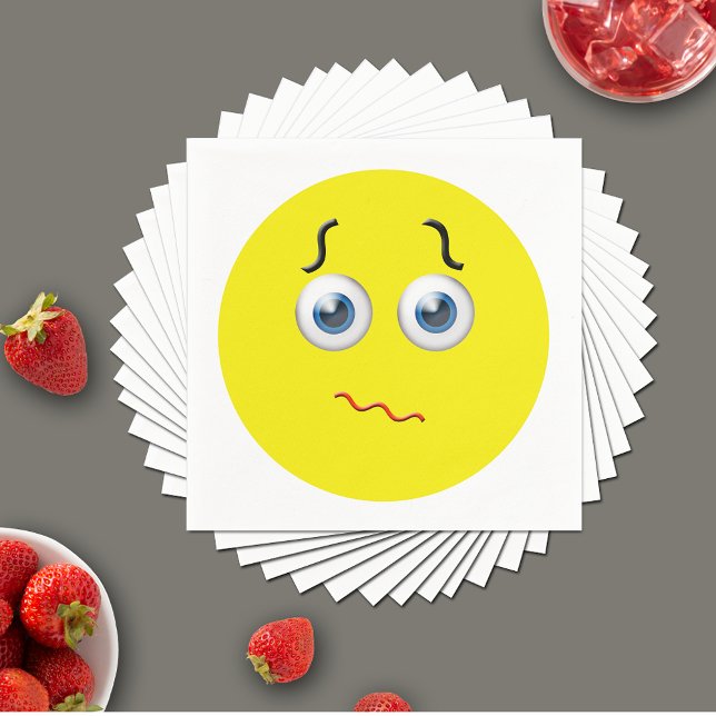 Serviette En Papier Emoji perplexe (Créateur téléchargé)