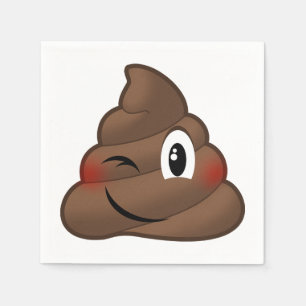 Serviette En Papier Emoji Poop