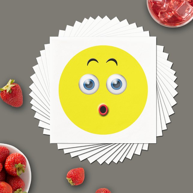 Serviette En Papier Emoji surprise (Créateur téléchargé)