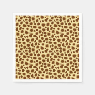 Serviette En Papier Empreinte de léopard - Chocolat Brown et Chocolat