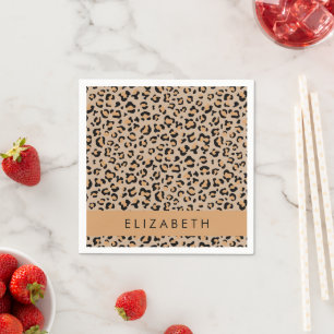 Serviette En Papier Empreinte de léopard, Spots, Leopard Brown, Votre 