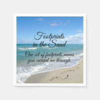 Empreintes dans le Sable Inspirational Christian
