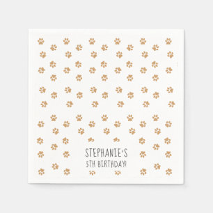 Serviette En Papier Empreintes de pattes
