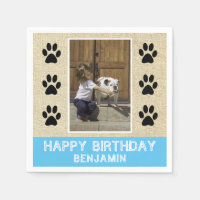 Empreintes de pattes de chien Photo Anniversaire d