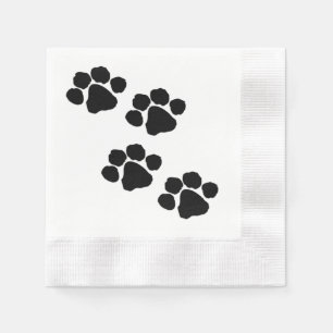 Serviette En Papier Empreintes de pattes pour des amoureux des animaux