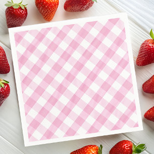 Serviette En Papier En vichy de la Fraise