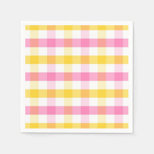 Serviette En Papier En vichy du printemps