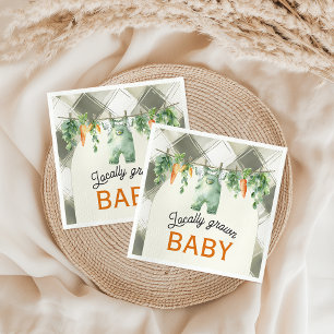 Serviette En Papier en vichy Ligne De Vêtements Baby shower Cultivé Lo