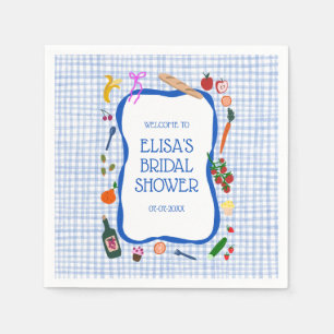 Serviette En Papier en vichy Pique-nique Moderne Cute Fête des mariées