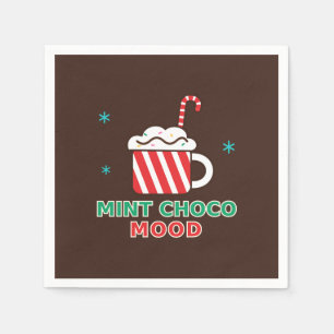 Serviette En Papier Enceinte Bluetooth Noël Mint Choco Mood