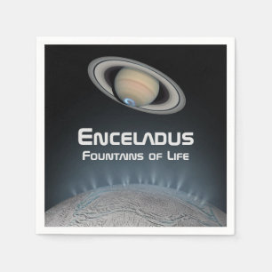 Serviette En Papier Enceladus Lune de Saturne Fontaines de la Vie