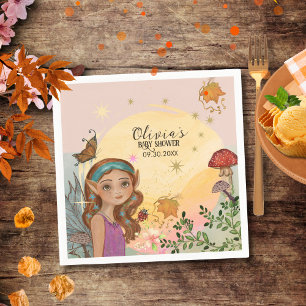 Serviette En Papier Enchanted Forêt d'automne Fée Baby