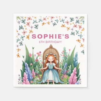 Serviette En Papier Enchanted Woodland Fairy Princess Anniversaire