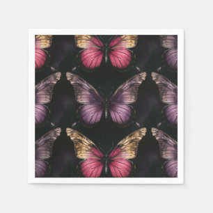 Serviette En Papier Enchanter le Motif papillon
