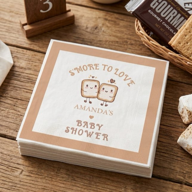 Serviette En Papier Encore plus d'amour Aventure Baby Shower  (Créateur téléchargé)