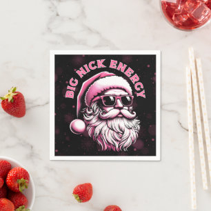 Serviette En Papier Énergie Big Nick Santa Noël drôle de Noël Fêtes
