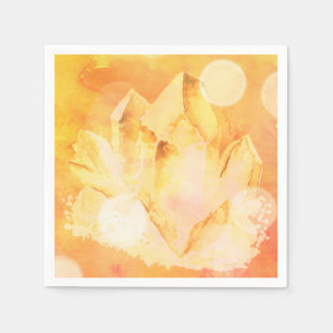 Serviette En Papier Énergie citrine Chakra de thérapie par les
