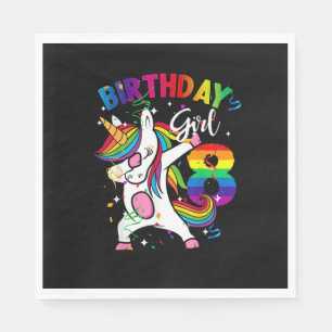 Serviette En Papier Enfant 8 ans 8e anniversaire Cadeau Dabbing Unicor