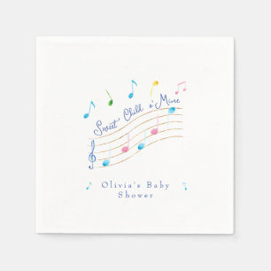 Serviette En Papier Enfant doux de ma serviette musicale