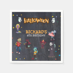 Serviette En Papier Enfants Amusants Costume Halloween Anniversaire Fê