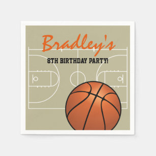 Serviette En Papier Enfants Basketball fête d'anniversaire