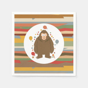 Serviette En Papier Enfants Bigfoot Anniversaire