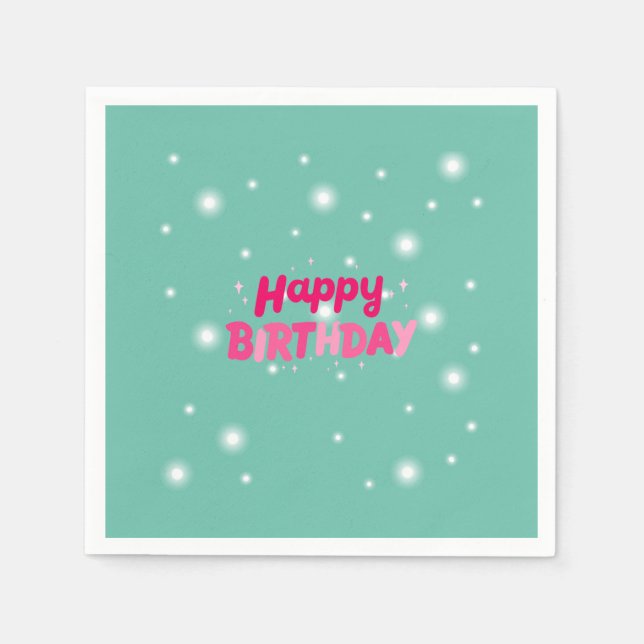 Serviette En Papier Enfants d'anniversaire (Devant)