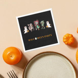 Serviette En Papier Enfants halloween éffrayant