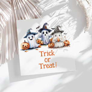 Serviette En Papier Enfants Halloween Ghosts Bats Citrouille Party Nap