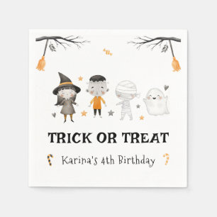 Serviette En Papier Enfants Halloween Halloween Anniversaire Tricot ou