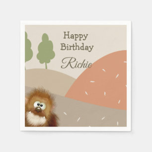 Serviette En Papier Enfants Nature Big Foot / Sasquatatard Anniversair