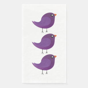 Serviette En Papier Enfants oiseau mignon
