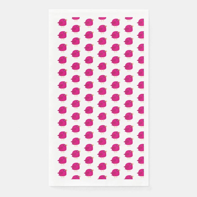 Serviette En Papier Enfants oiseau mignon  (Devant)