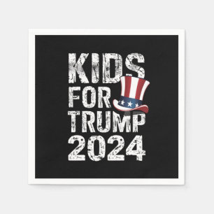 Serviette En Papier Enfants pour Trump Élections USA 2024