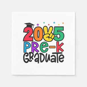 Serviette En Papier Enfants pré-K Grad 2025 Préscolaire Graduation