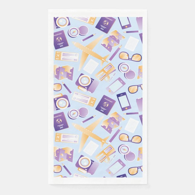 Serviette En Papier Enfin vacances et voyage en été à nouveau (Devant)