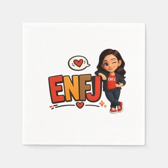 SERVIETTE EN PAPIER ENFJ (Devant)