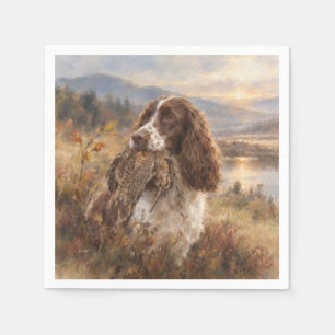 Serviette En Papier English Springer Spaniel