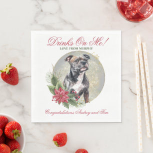 Serviette En Papier English Staffordshire Bull Terrier Napkin