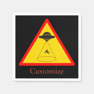 Serviette En Papier Enlèvement d'Alien UFO Thunder_Cove