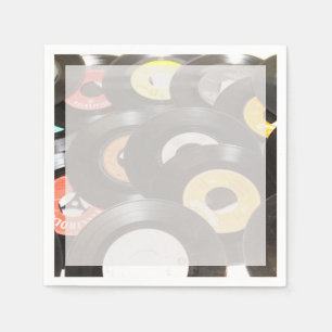 Serviette En Papier Enregistrements Vintages de 45 tr/min