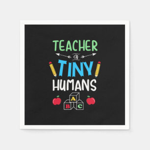 Serviette En Papier Enseignant Cadeau enseignant minuscules humains