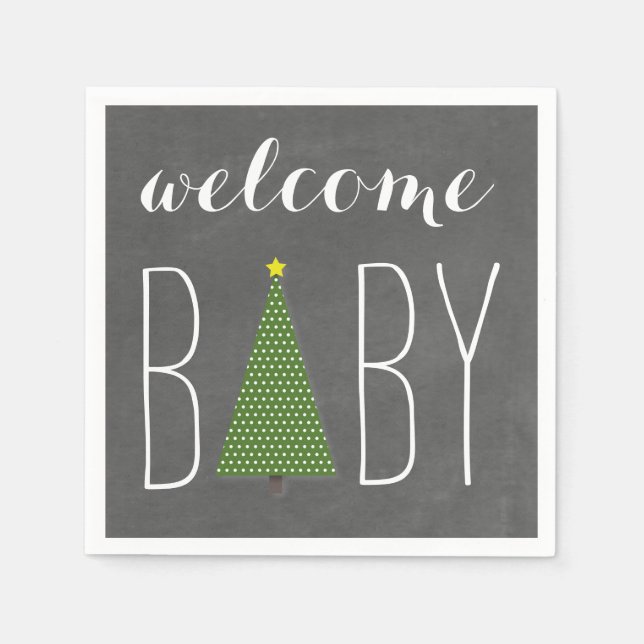 Serviette En Papier Ensemble De Joy Chalkboard Citrouille Baby shower  (Devant)