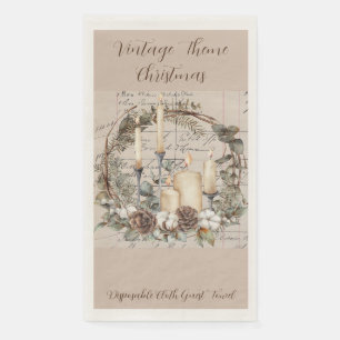 Serviette En Papier Ensemble de serviettes d'hôtes (50) Thème Vintage 